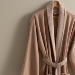 روب حمام قطن بلون بينك