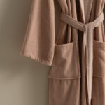 روب حمام قطن بلون بينك