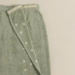 روب حمام لف قطن مطرز أخضر