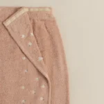 روب حمام لف قطن مطرز بينك