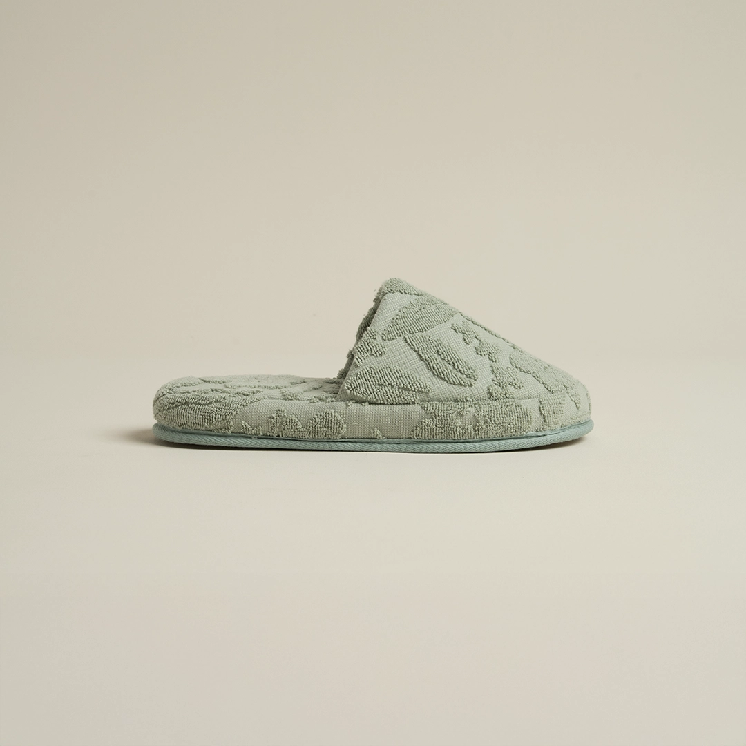 سليبر قطن جاكار مقاس ٤٠ أخضر سليبر قطن جاكار مقاس ٤٠ أخضر