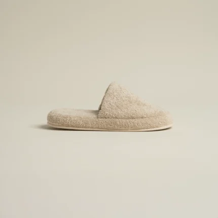 سليبر قطن مطرز مقاس ٤٠ بيج غامق