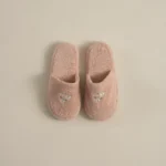 سليبر قطن مطرز مقاس ٤٠ بينك