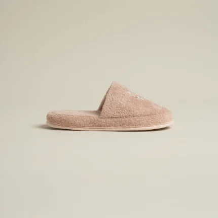 سليبر قطن مطرز مقاس ٤٠ بينك