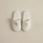 سليبر قطن مطرز مقاس ٤٠ لون بيج غامق