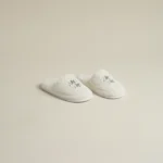 سليبر قطن مطرز مقاس ٤٠ لون أخضر