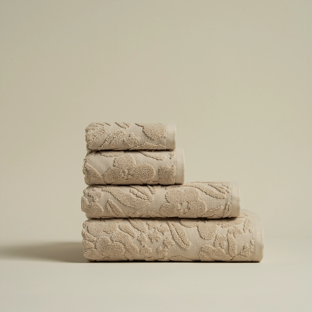 منشفة قطن بيج غامق متعددة المقاسات منشفة قطن بيج غامق متعددة المقاسات