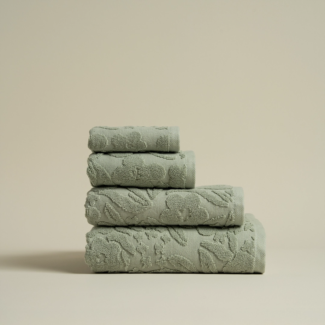 منشفة قطن أخضر متعددة المقاسات منشفة قطن أخضر متعددة المقاسات