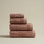 منشفة قطن بينك غامق متعددة المقاسات