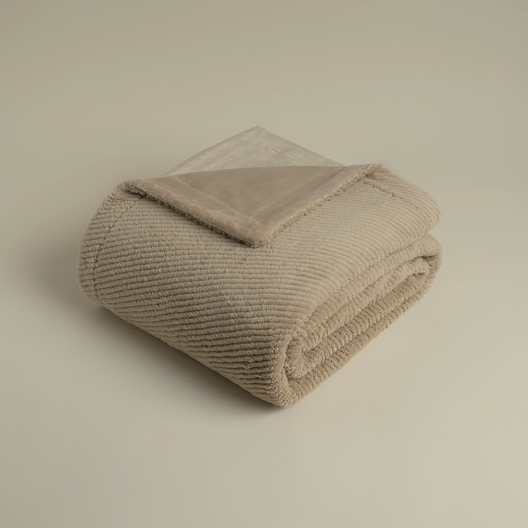 بطانية ميكرو لون بيج غامق بطانية ميكرو لون بيج غامق