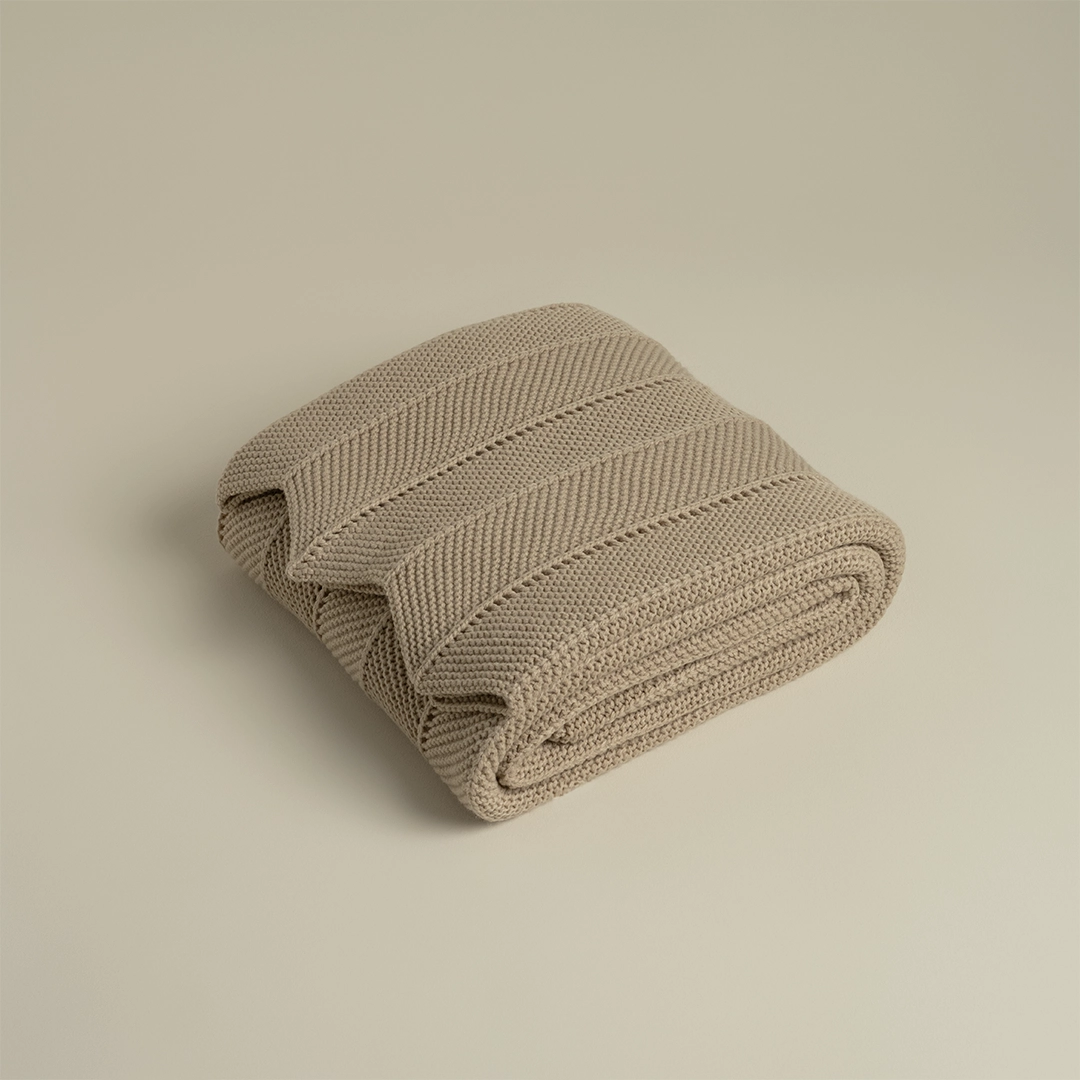 رمية كنب اكريليك بيج غامق رمية كنب اكريليك بيج غامق