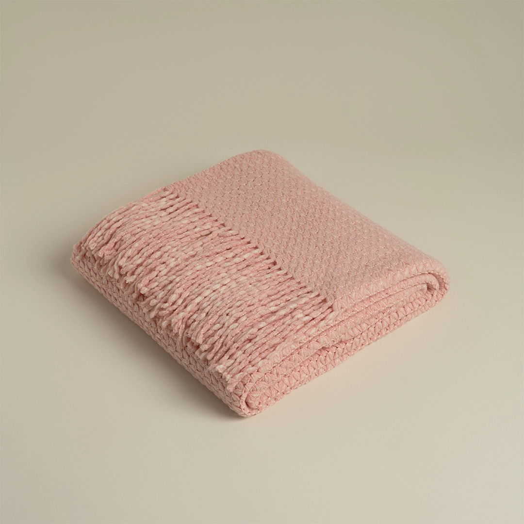 رمية كنب اكريليك لون بينك رمية كنب اكريليك لون بينك