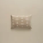 بيت مخدة قطن جاكار ٢ قطعة بيج غامق