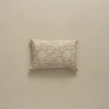 بيت مخدة ميكرو جاكار ٢ قطعة بيج غامق