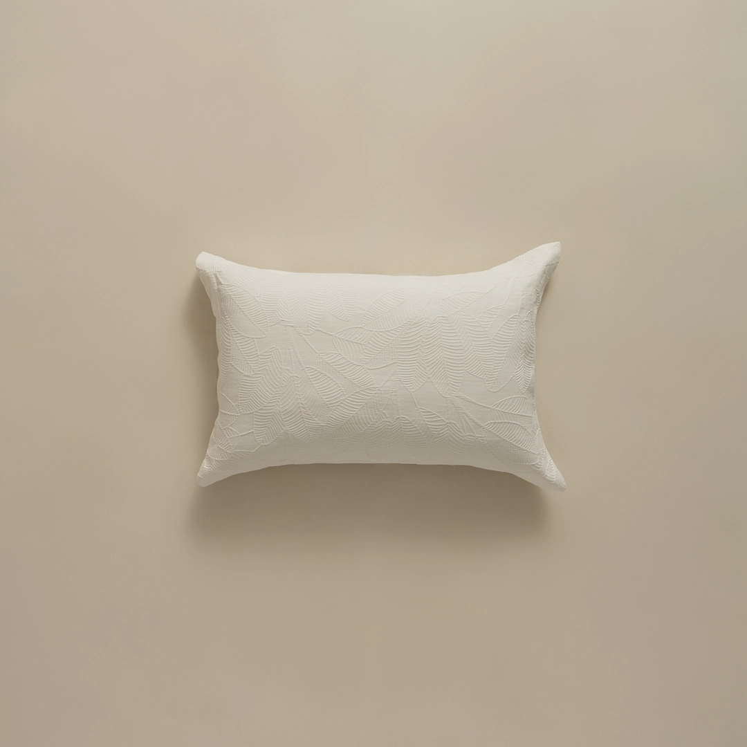 بيت مخدة قطن جاكار ٢ قطعة لون أوف وايت بيت مخدة قطن جاكار ٢ قطعة لون أوف وايت