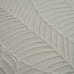 بيت مخدة قطن جاكار ٢ قطعة لون أوف وايت