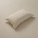 بيت مخدة ميكرو مطرز ٢ قطعة أوف وايت