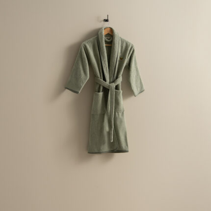 روب حمام أطفال قطن - لون اخضر